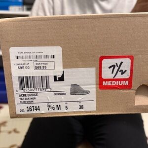 Clarks Tan Leather Ankle Boots